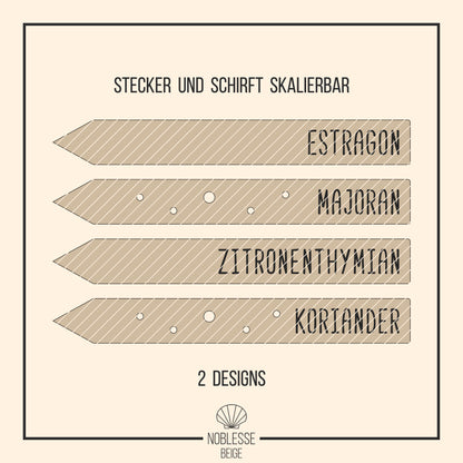 Kräuterstecker * XL Bundle * SVG Laserdatei