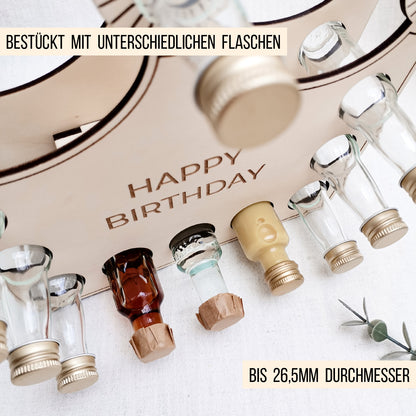 Krone Aufsteller für Mini-Flaschen 20ml | Geburtstag Bundle | SVG Laserdatei