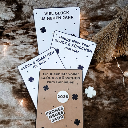 Kleeblatt Glücksbringer mit Schokolade * mit PDF Druckvorlage * Bundle * STL + 3MF 3D Druckdatei