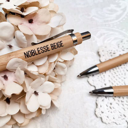 Kugelschreiber aus Holz * personalisiert mit Ihrem Firmennamen & Text