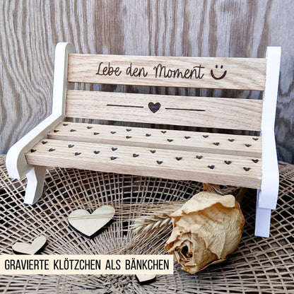 Lebe Liebe Lache * Klötzchen Motiv * Bundle mit Klötzchen Gravuren