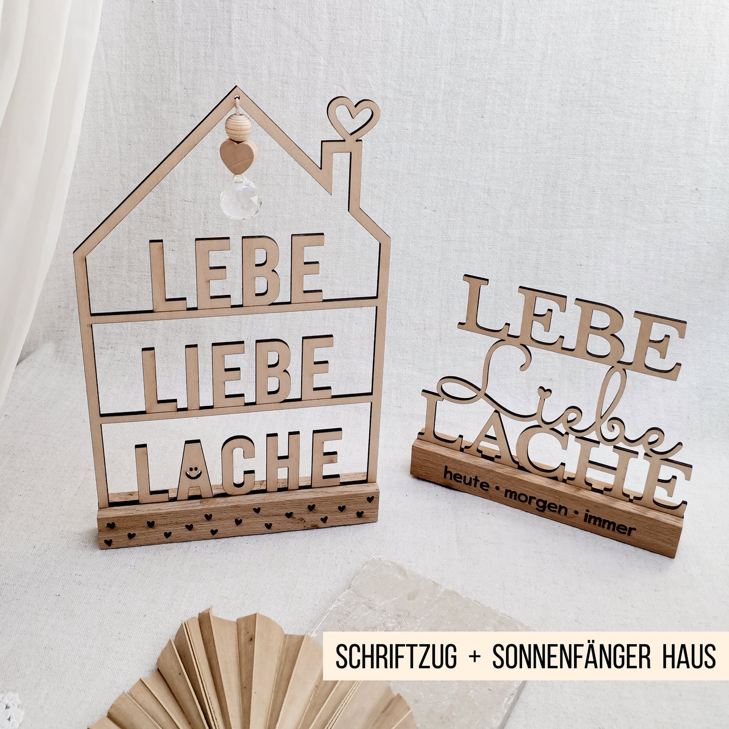 Lebe Liebe Lache * Klötzchen Motiv * Bundle mit Klötzchen Gravuren