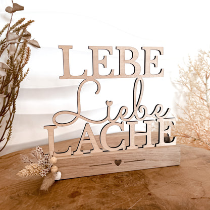Lebe Liebe Lache * Klötzchen Motiv * Bundle mit Klötzchen Gravuren