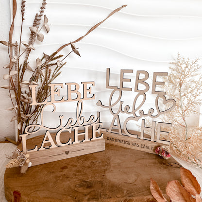 Lebe Liebe Lache * Klötzchen Motiv * Bundle mit Klötzchen Gravuren