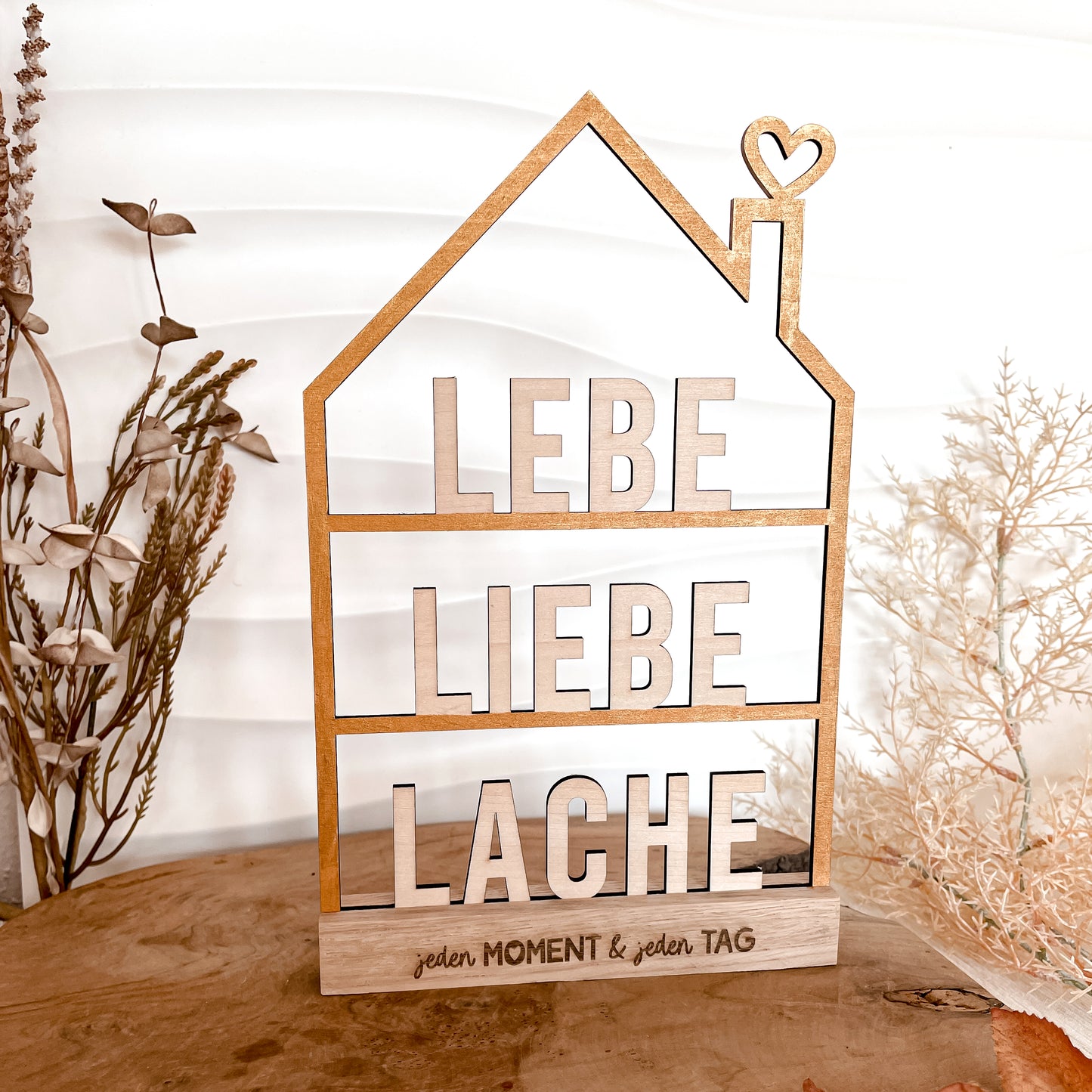 Lebe Liebe Lache * Klötzchen Motiv * Bundle mit Klötzchen Gravuren