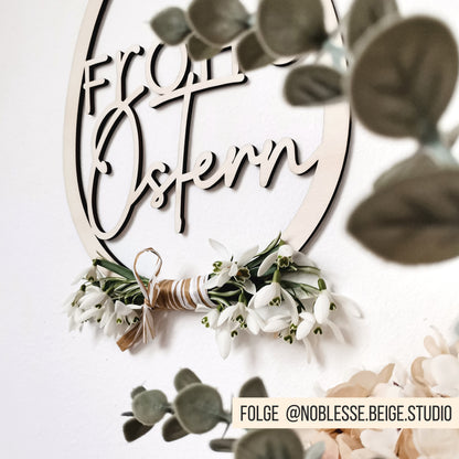 Loop * Frohe Ostern * Osterei Kranz mit Hasenohren * Bundle * SVG Laserdatei