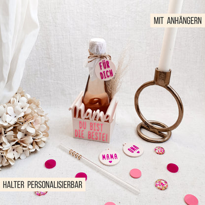 Mama Sektflaschen Halter * 0,2l Mini Sekt Flasche * Bundle * STL + 3MF 3D Druckdatei