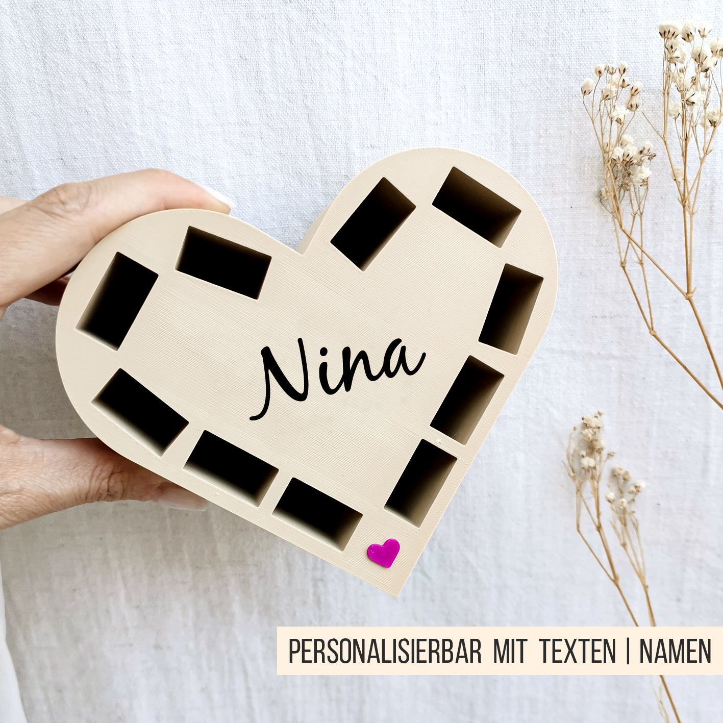 Mini Herz Box für kurze Schokoriegel * Dankeschön Aufmerksamkeit * Bundle * STL + 3MF 3D Druckdatei