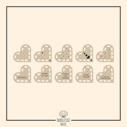 Mini-Herz Aufsteller für kurze Schokoriegel * Dankeschön Aufmerksamkeit * 3mm | 4mm | 6mm * Bundle * SVG Laserdatei