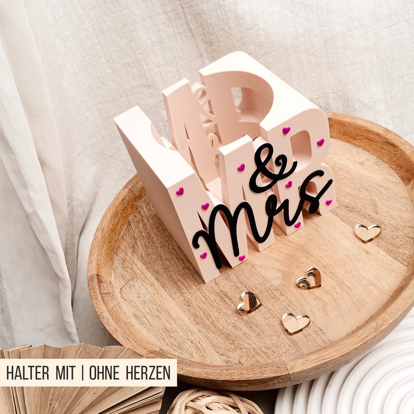 MR & MRS Sektflaschen Halter * 0,75l Sekt Flasche * Bundle * STL + 3MF 3D Druckdatei