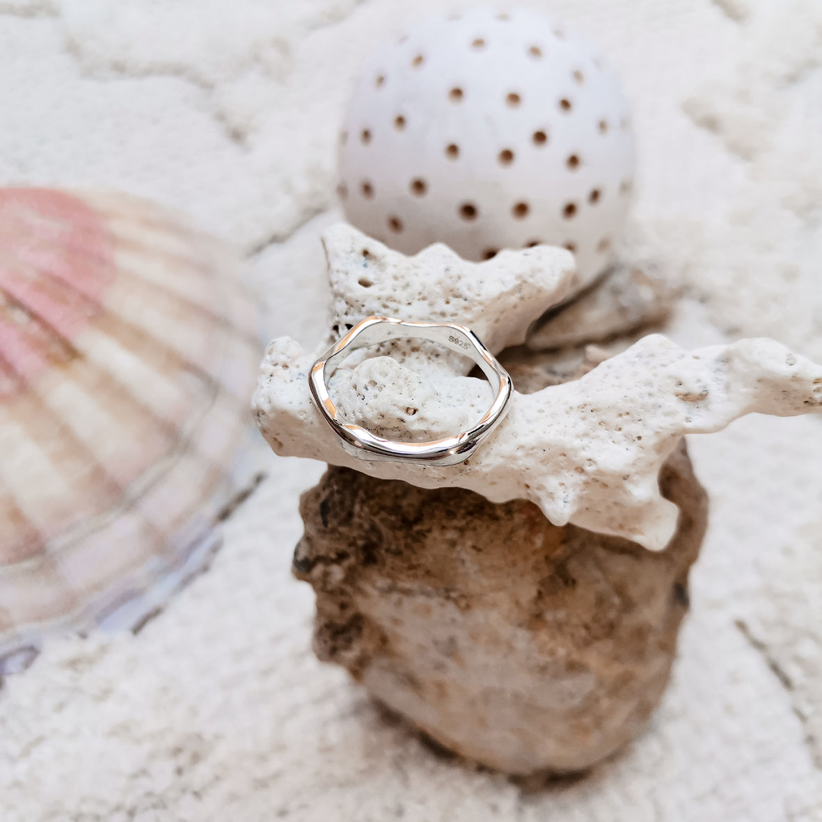 Ocean Wave Ring * 925 Sterling Silber