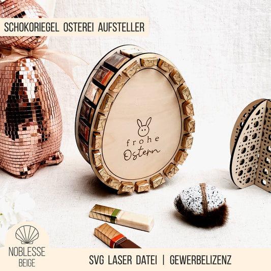 Osterei Aufsteller für goldene Schokoriegel * 3mm | 4mm | 6mm * Bundle * SVG Laserdatei