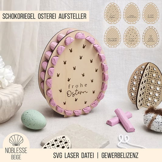 Osterei Aufsteller für Schokoriegel * 3mm | 4mm | 6mm * Bundle * SVG Laserdatei