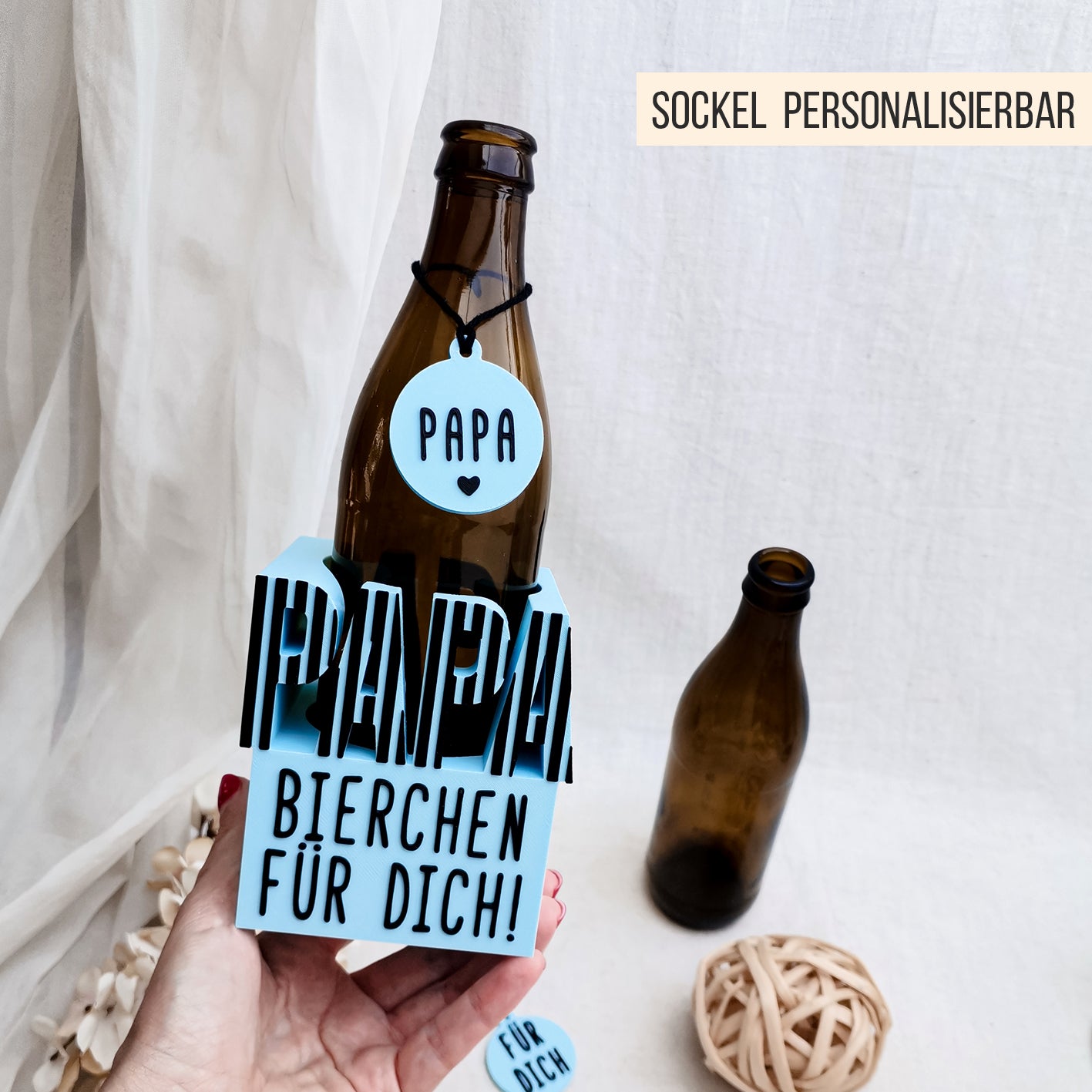 PAPA Bierflaschen Halter * 0,33l Bier Flasche * Bundle * STL + 3MF 3D Druckdatei