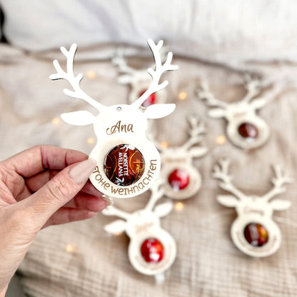 Rentier Anhänger für Schokoladekugel * Bundle * SVG Laserdatei