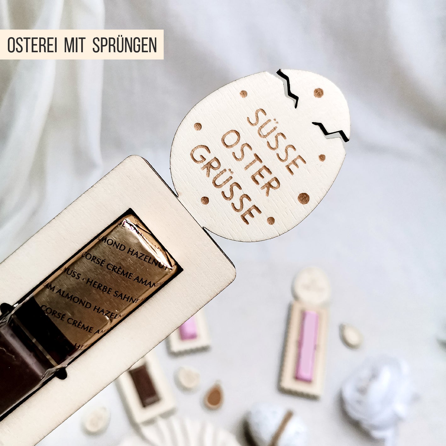 Osterei Halter für Schokoriegel * Bundle * SVG Laserdatei