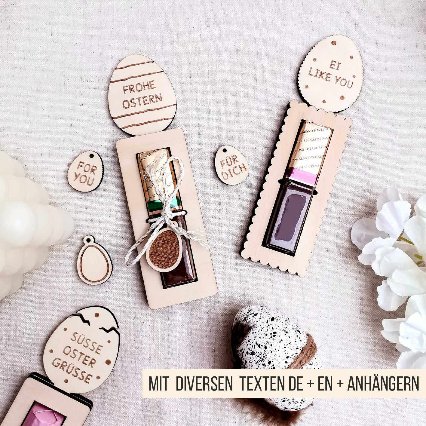 Osterei Halter für Schokoriegel * Bundle * SVG Laserdatei