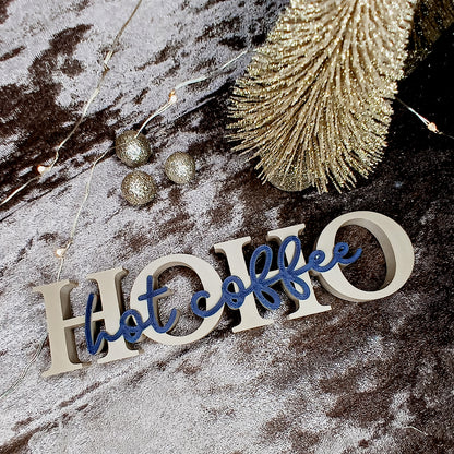 Schriftzug HO HO HOT Getränke * Bundle * STL + 3MF 3D Druckdatei