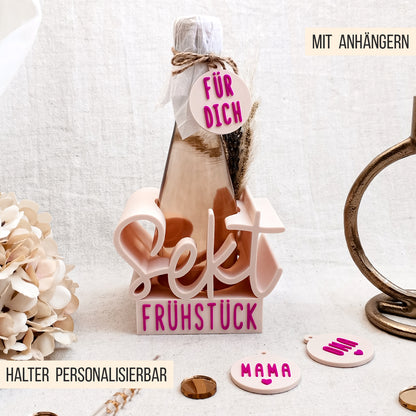 Sekt Sektflaschen Halter * 0,2l Mini Sekt Flasche * Bundle * STL + 3MF 3D Druckdatei