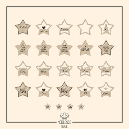 Stern Weihnachtskugel Einleger * Inlay für sternenförmige Kugel aus Acryl * skalierbar * Bundle * SVG Laserdatei