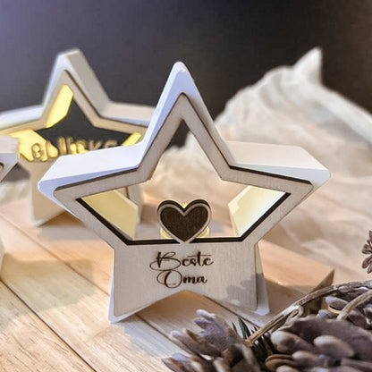 Stern Weihnachtskugel Einleger * Inlay für sternenförmige Kugel aus Acryl * skalierbar * Bundle * SVG Laserdatei