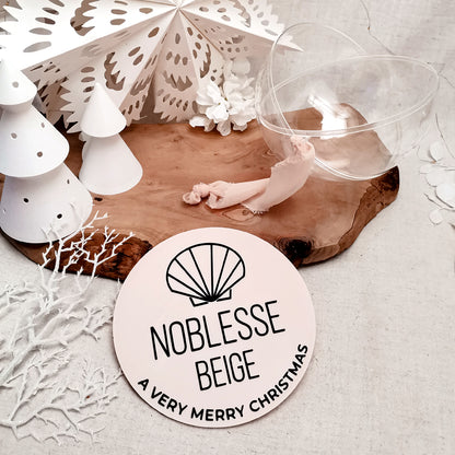 3D Acryl Weihnachtskugel XL * personalisiert mit Ihrem Firmenlogo & Text