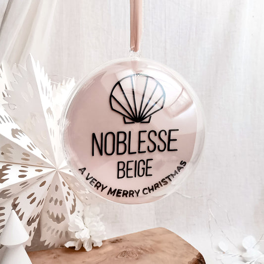 3D Acryl Weihnachtskugel XL * personalisiert mit Ihrem Firmenlogo & Text