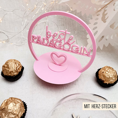 Acryl Kugel Einleger Schokokugel * Geschenk für Erzieher | Lehrer | Pädagogen * Bunlde * STL + 3MF 3D Druckdatei