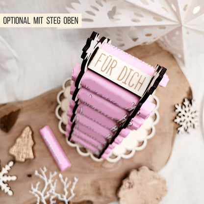 Adventskalender Weihnachtsbaum für rosa Schokoriegel * 3mm | 4mm | 6mm * Bundle * SVG Laserdatei