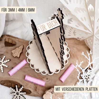 Adventskalender Weihnachtsbaum für rosa Schokoriegel * 3mm | 4mm | 6mm * Bundle * SVG Laserdatei