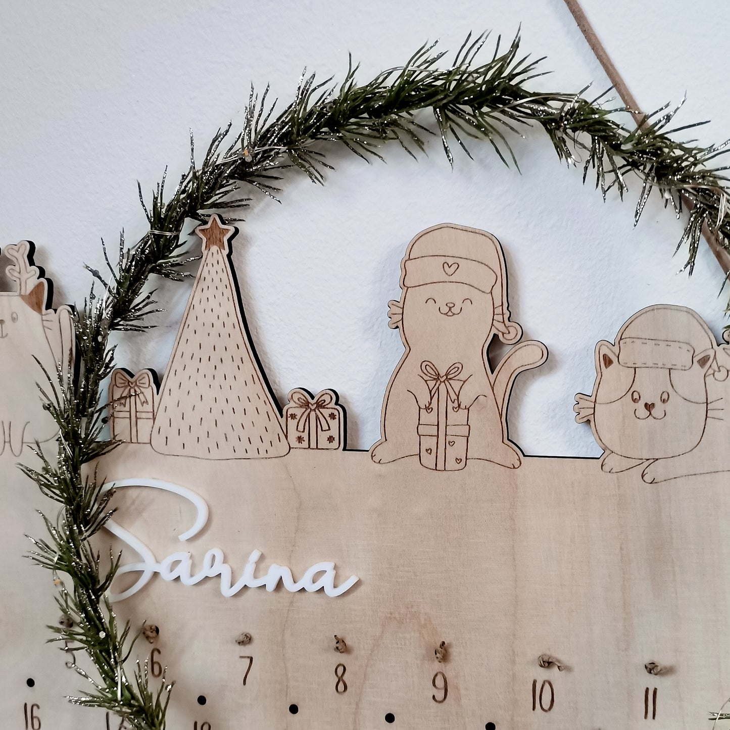 Adventkalender personalisiert * Weihnachtskatzen