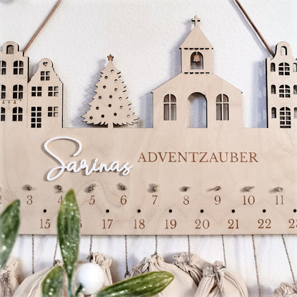 Adventkalender personalisiert * Weihnachtsstadt