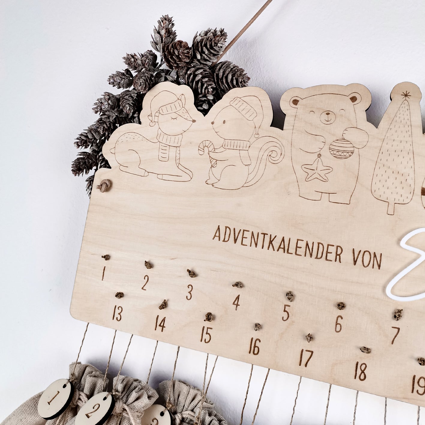 Adventkalender personalisiert * Weihnachtstiere