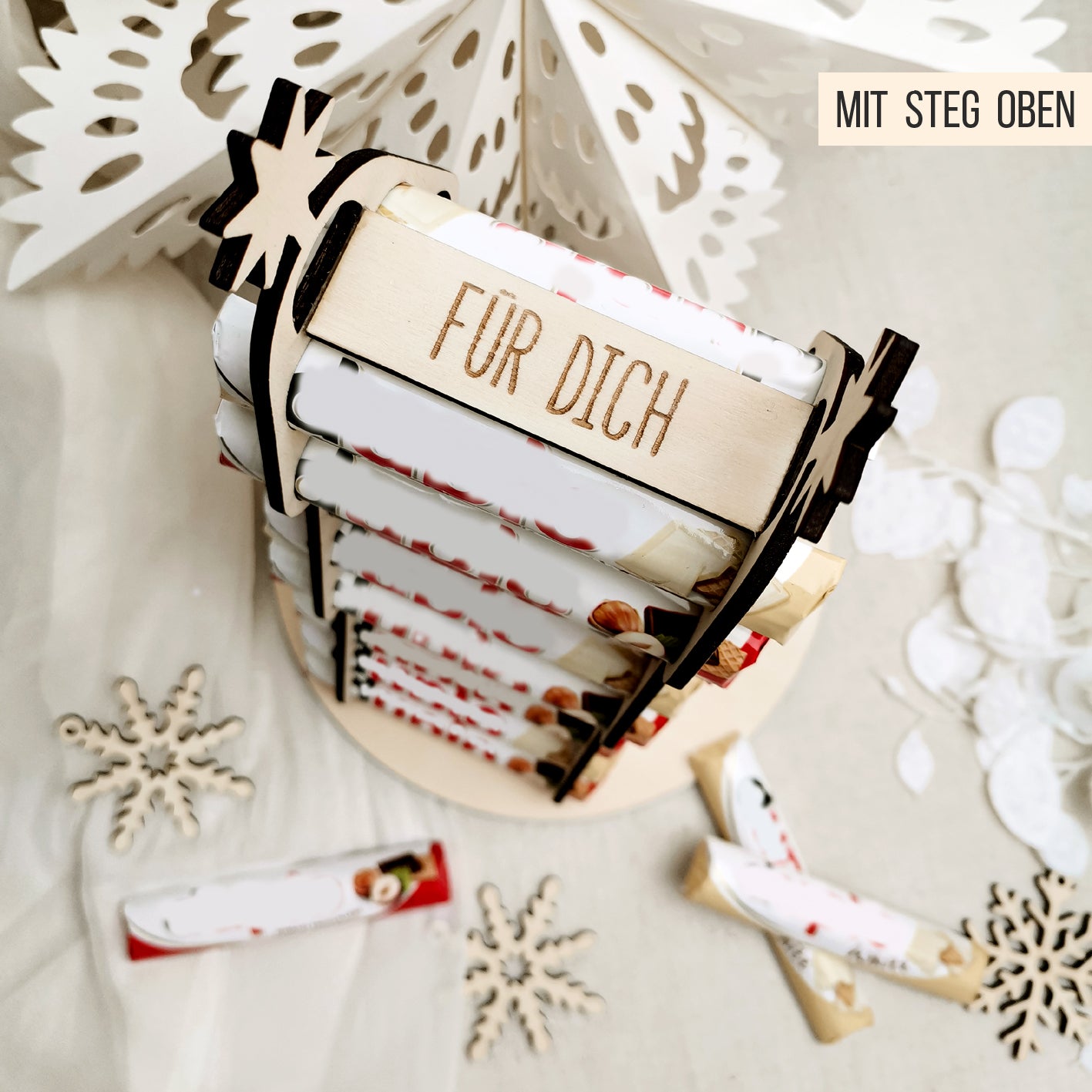 Adventskalender Weihnachtsbaum für Praline Schokoriegel * 3mm | 4mm | 6mm * Bundle * SVG Laserdatei