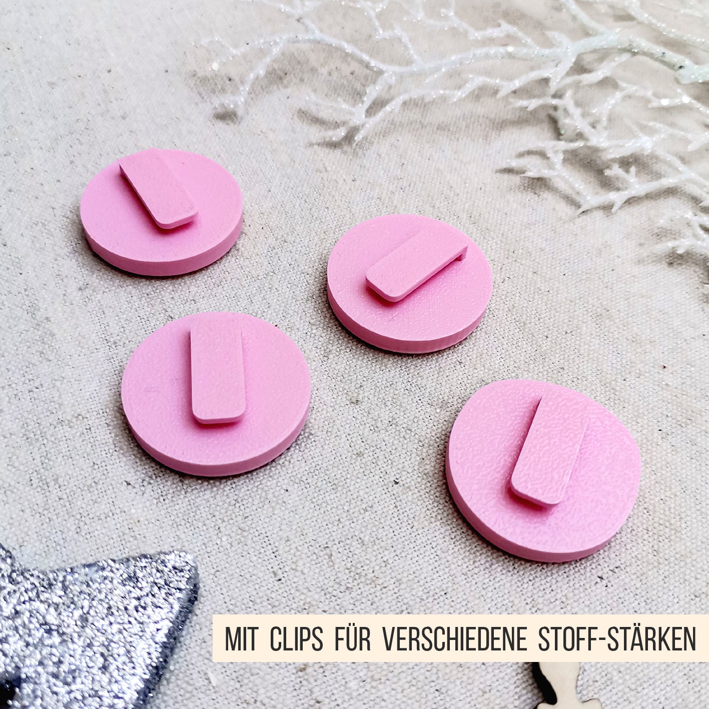 Adventskalender Zahlen mit Clip * Zahlen Set von 1 bis 24 | 25 * Bundle * STL + 3MF 3D Druckdatei