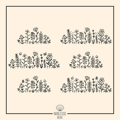 Blumenwiese | Wildblumen * Bundle * SVG Plotterdatei