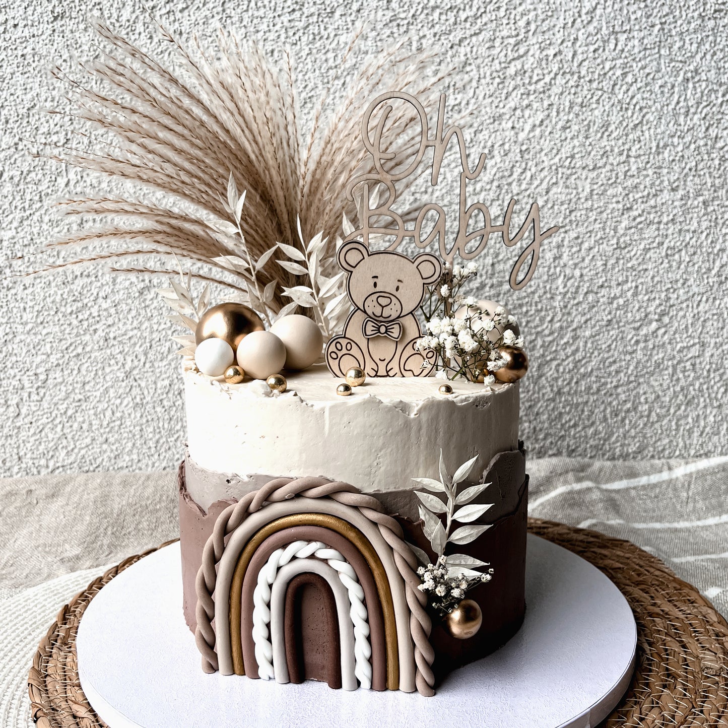 Cake Topper * Oh Baby * Holz | Acryl