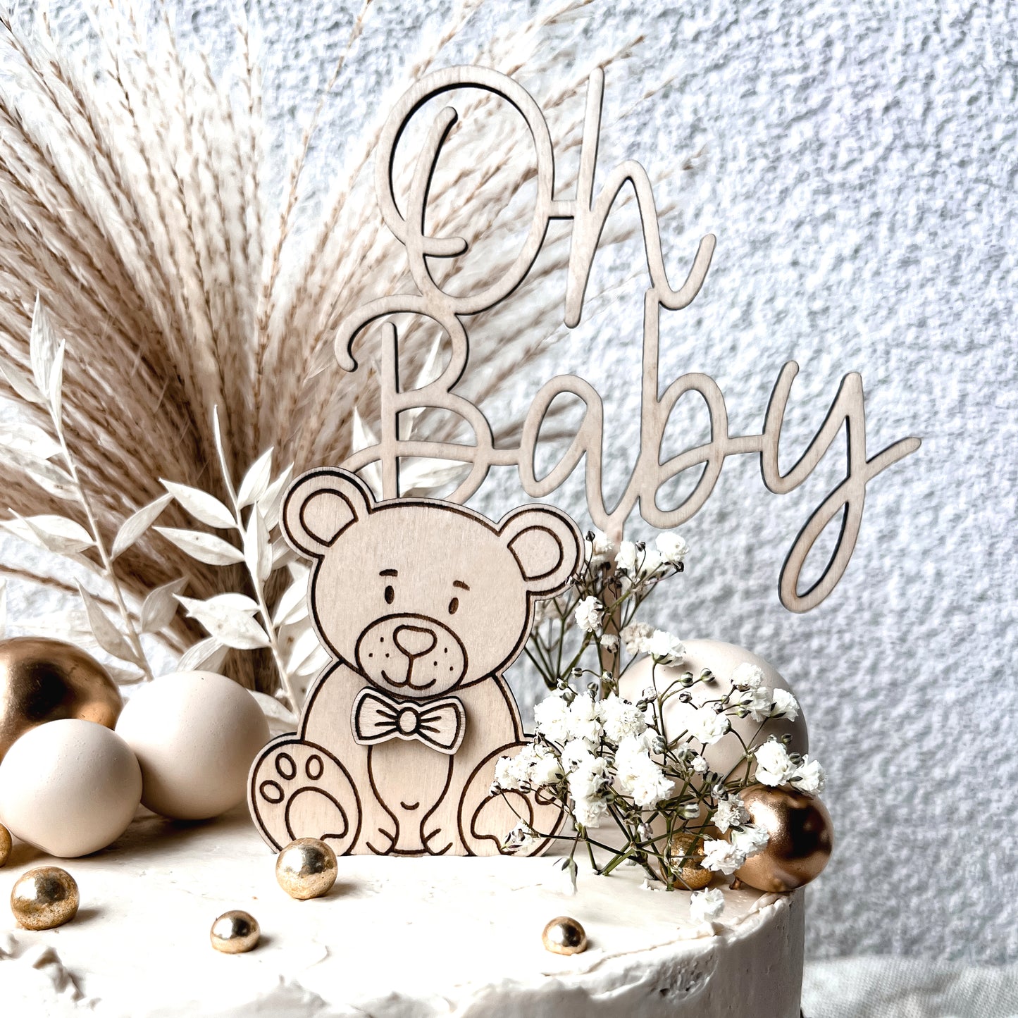 Cake Topper * Oh Baby * Holz | Acryl
