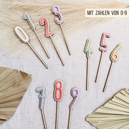 Happy Birthday Cake Topper * 3D Topper mit Zahlen Set * Bundle * SVG Laserdatei