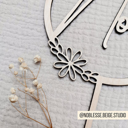 Cake Topper Taufe | Kommunion | Firmung * Taube im Kranz * 3 Designs * SVG Laserdatei