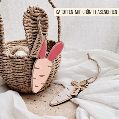 Karotten Anhänger Namensschild * personalisierbare Osterkarotte * Bundle * SVG Laserdatei + Plotterdatei