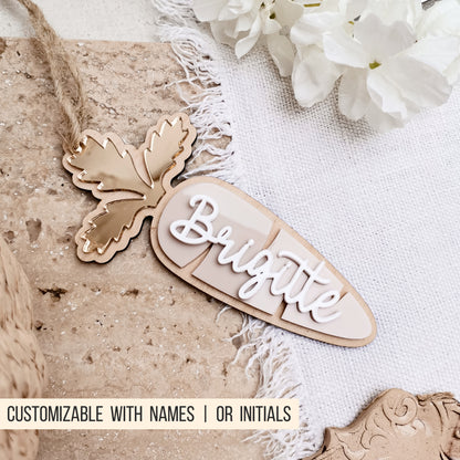 Karotten Anhänger Namensschild * personalisierbare Osterkarotte * Bundle * SVG Laserdatei + Plotterdatei