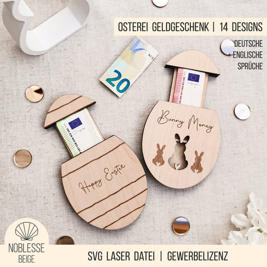 Osterei Geldgeschenk * personalisierbar * Bundle * SVG Laserdatei