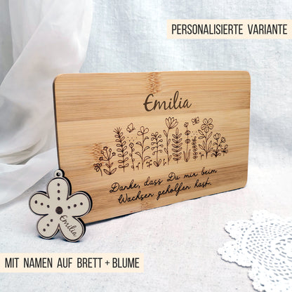 Brettchen Blumenwiese * Geschenk Erzieher | Lehrer * 6 Designs & Anhänger * SVG Laserdatei