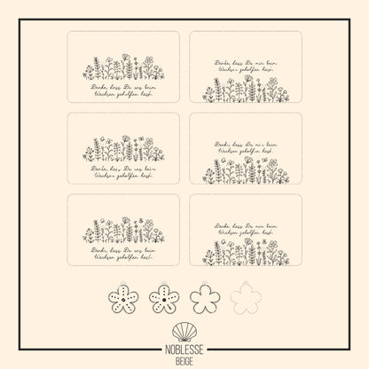 Brettchen Blumenwiese * Geschenk Erzieher | Lehrer * 6 Designs & Anhänger * SVG Laserdatei