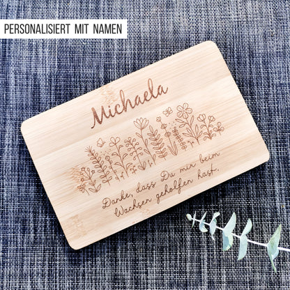 Brettchen Blumenwiese * Geschenk Erzieher | Lehrer * 6 Designs & Anhänger * SVG Laserdatei