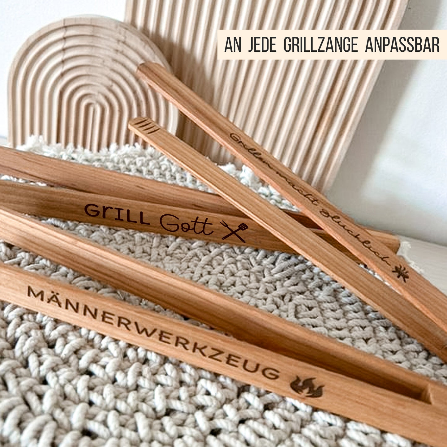 Grillzange Sprüche #1 * für Papa | Opa | Onkel * Bundle mit 15 Gravuren + BBQ Griller Icons * personalisierbar * SVG Laserdatei + Plotterdatei