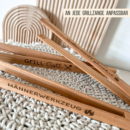 Grillzange Sprüche #1 * für Papa | Opa | Onkel * Bundle mit 15 Gravuren + BBQ Griller Icons * personalisierbar * SVG Laserdatei + Plotterdatei