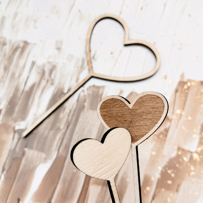 Cake Topper * Herz Lovely * Holz | Acryl