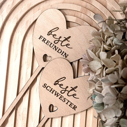 Stecker | Blumenstecker * Beste Mama | Oma | Schwester | Freundin * 4 Designs * SVG Laserdatei